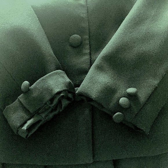 Vintage Dapper Day 2 Piece Dress Suit Petite Retro 40’s Look Black Size 6 EUC - Picture 8 of 11